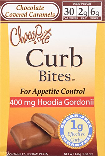 HealthSmart Foods Curb Bites Sugar Free Chocolate Covered Hoodia Caramels - 144g(5.08 oz)