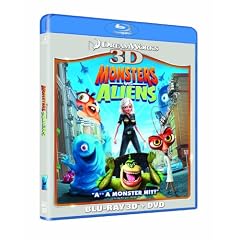 Monsters Vs Aliens 3D (Blu-ray 3D + Blu ray + DVD) [2009]