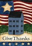 Give Thanks Garden Flag