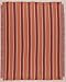 Coral Horizon Striped Afghan Throw Blanket 50
