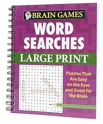 Brain Games Large Print Word Searches #1
