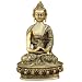 Buddha Figurine Brass Religious Statue from India