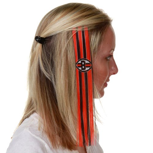 Cleveland Browns Ladies Orange-Brown Sports Extension Hair Clips