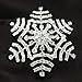 SoulBreezeCollection Winter White Snowflake Pin Wedding Bridesmaid Bridal Snowflake Brooch Pin
