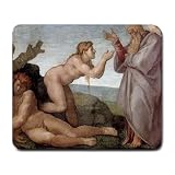 Michelangelo Creation of Eve Painting Mouse Pad