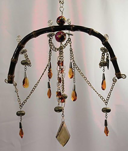 Bamboo Mobile #59 Metaphysical Decor Crystal Sun Catchers