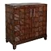 Wooden Weave Chest 2 Doors 36"w Solid Wood Cabinet