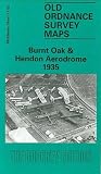 Burnt Oak and Hendon Aerodrome 1935: Middlesex Sheet 11.01 (Old O.S. Maps of Middlesex)