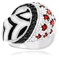 Sterling Silver, Cubic Zirconia and Enamel Ring by David Sigal
