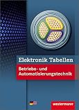 book cover Elektronik Tabellen Betriebs- und Automatisierungstechnik - Werner Dzieia