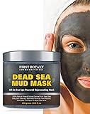 100% Natural Mineral-Infused Dead Sea Mud Mask 8.8 oz for Facial Treatment, Skin Cleanser, Pore Reducer, Anti Aging Mask, Acne Treatment, Blackhead Remover, Cellulite Treatment & Natural Moisturizer