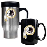 Washington Redskins NFL Travel Mug & Ceramic Mug Set - Primary logo