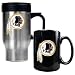 Washington Redskins 16oz Travel Mug & 15oz Ceramic Mug set - Primary logo NFL Football