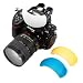 3 Colour Pop-up Flash Diffuser for Nikon D2x,D3,D90,D300,D700,D7000,D5100,D5000,D3100,D3000,Canon 40D,50D,60D,7D,5D,1D,500D,550D,600D,1000D,1100D,SX1,SX30,Olympus E3,E5,E30,E420,E450,E520,E620,E-P1,E-P2,E-PL1,Pentax ,K-r,K-x,K7,K5,Panasoic Lumix DMC-FZ45,FZ100,G2,G10,GH1,GH2,Fuji FinePix S4000,S3200,S2950,HS20.HS10,Sony Alpha A580,A390,A290,A350,A230,A33,A35,A55 Sigma Cameras DSLR (white,blue,orange)