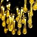 Covboa Solar String Lights, 20ft 30 LED Water Drop Solar Lights Outdoor String Fairy Waterproof Lights Garden Decorations Christmas Lights for Room, Patio, Home, Party,Yard (Warm White)