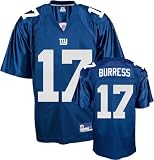 Apparel : Plaxico Burress New York Giants Blue NFL Replica Jersey
