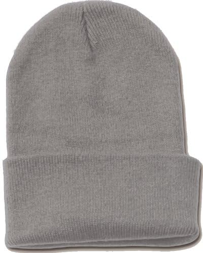 Blank Acrylic Winter Cuff Beanie - GRAY
