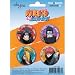 NARUTO - Kisame Deidara Gaara Itachi Premium Button Set 4x Original Lizensiert