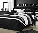 Luxury Home Cheetah 8-Piece Oversized and Overfilled Comforter Set, Black, King Luxury Home Cheetah 8-Piece Oversized and Overfilled Comforter Set, Black, King