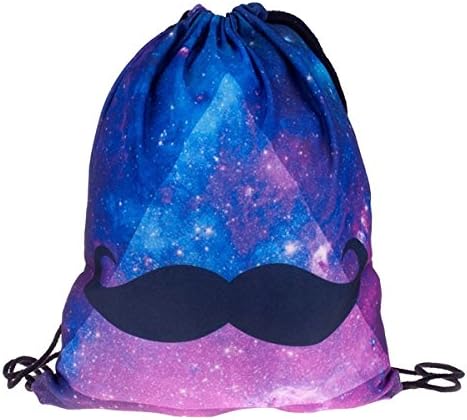 Women Galaxy Backpack Drawstring Bag Unisex Mochila Backpacks Travel Softback