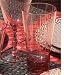Vertical Ridge Ruby Red Acrylic Highball By Precidio