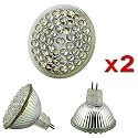 2 Lot NEW MR16 Ultra White 48 LED Spot Light Lamp Bulb