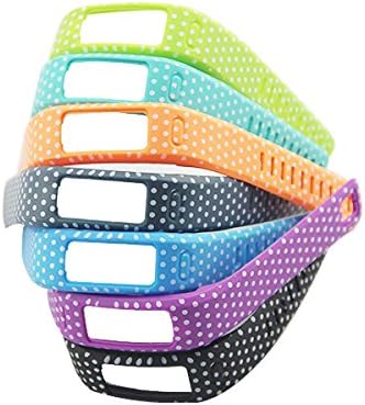 Sankit Colorful with White Dots Spots Replacement Wrist Band for Garmin Vivofit(No tracker, Replacement Bands Only)