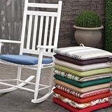 Coral Coast 19 x 18 Rocking Chair Seat Pad - M006-1-FS034- FOREST GREEN
