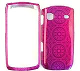 Samsung Replenish M580 Trans. Design, Hot Pink Circular Patterns Hard Case, ....