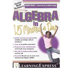 (Algebra in 15 Minutes a Day [With Access Code]) By Learning Express LLC (Author) Paperback on 01-Mar-2009