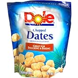 Dole Dates, Chopped, 8-Ounce Bags (Pack of 12)