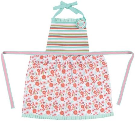 KD Spain Poesy Adult Apron, Full, Pink/Blue