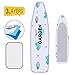 COPOZZ Ironing Board Cover and Pad, Resists Scorching Staining Heat High Temperature Resistant Silicone Coating Iron Board Cover with Random Color Mesh Pad, 14? x 52? (Cactus)