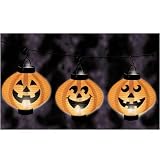 Light Up Paper Pumpkin Lanterns (3 count)