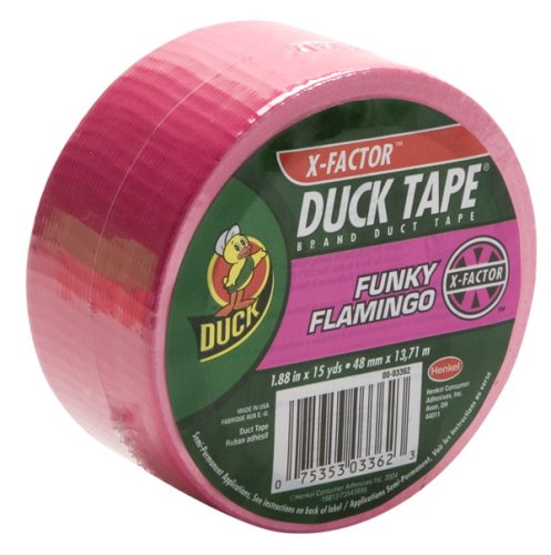 Duck Colored Tape, 1.88-Inch Wide, Neon Pink, 15 Yards Per Roll (6 Rolls) (868088)