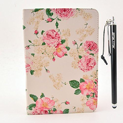 iPad Mini 1/2/3 Case,MaxMall Pink Rosy PU Leather Stand Case Cover for Apple iPad Mini 1 2 3