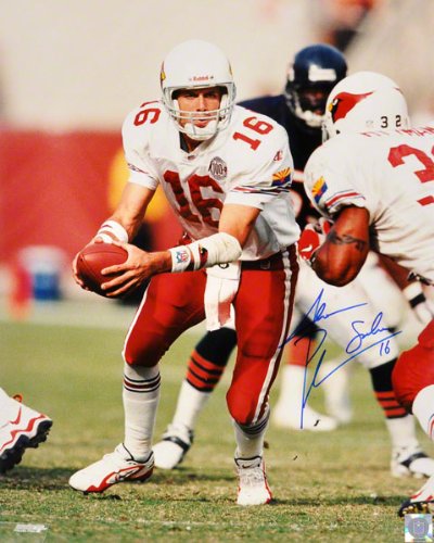 Mounted Memories Arizona Cardinals Jake Plummer Autographed 16x20 Handing Off Photo