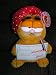 Search : Vintage Plush 10" Garfield the Cat Love Sick Doll with Hot Water Bottle and Thermometer
