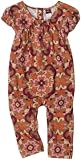 Tea Collection Baby-girls Infant Talavera Romper, Toast, Small