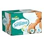 Pampers Swaddlers Sensitive Diapers, Size 1 (8-14 Lbs), Economy Plus Pack, 180 Diapers