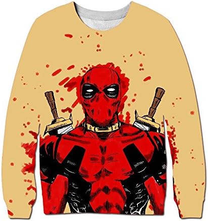 Custom Deadpool Round Neck Sweatshirt Sweater Unisex Full Print