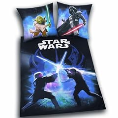 Herding 447245050412 Bettw�sche Star Wars, Kopfkissenbezug: 80 80 cm, Bettbezug: 135 200 cm, Linon