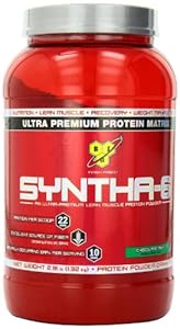 BSN SYNTHA-6 Protein Powder - Chocolate Mint, 2.91 lb (28 Servings)