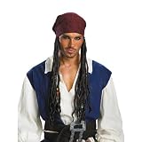 Jack Sparow Headbad Hair Adult Pirates of the Caribbean