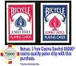 Bicycle Jumbo Index Playing Cards - 6 Decks, plus Free authentic $5,000 clay poker chip card cover Bicycle Jumbo Index Playing Cards - 6 Decks, plus Free authentic $5,000 clay poker chip card cover