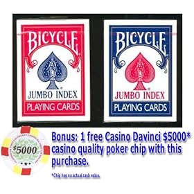  Bicycle Jumbo Index Playing Cards - 6 Decks