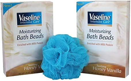 Vaseline Intensive Care Honey Vanilla Moisturizing Bath Beads 24 Oz Box (Pack of 2)