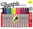 Sharpie Brush Tip Basic Marker Set, Pack of 12 Assorted Markers