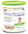 HAPPYBELLIES Organic Super Cereals, DHA, pre & Probiotics + Choline, Organic Brown Rice Cereal, 7-Ounce Canisters (Pack of 6)