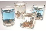 Beach Candle Favor - set of 4 - Round - Blue